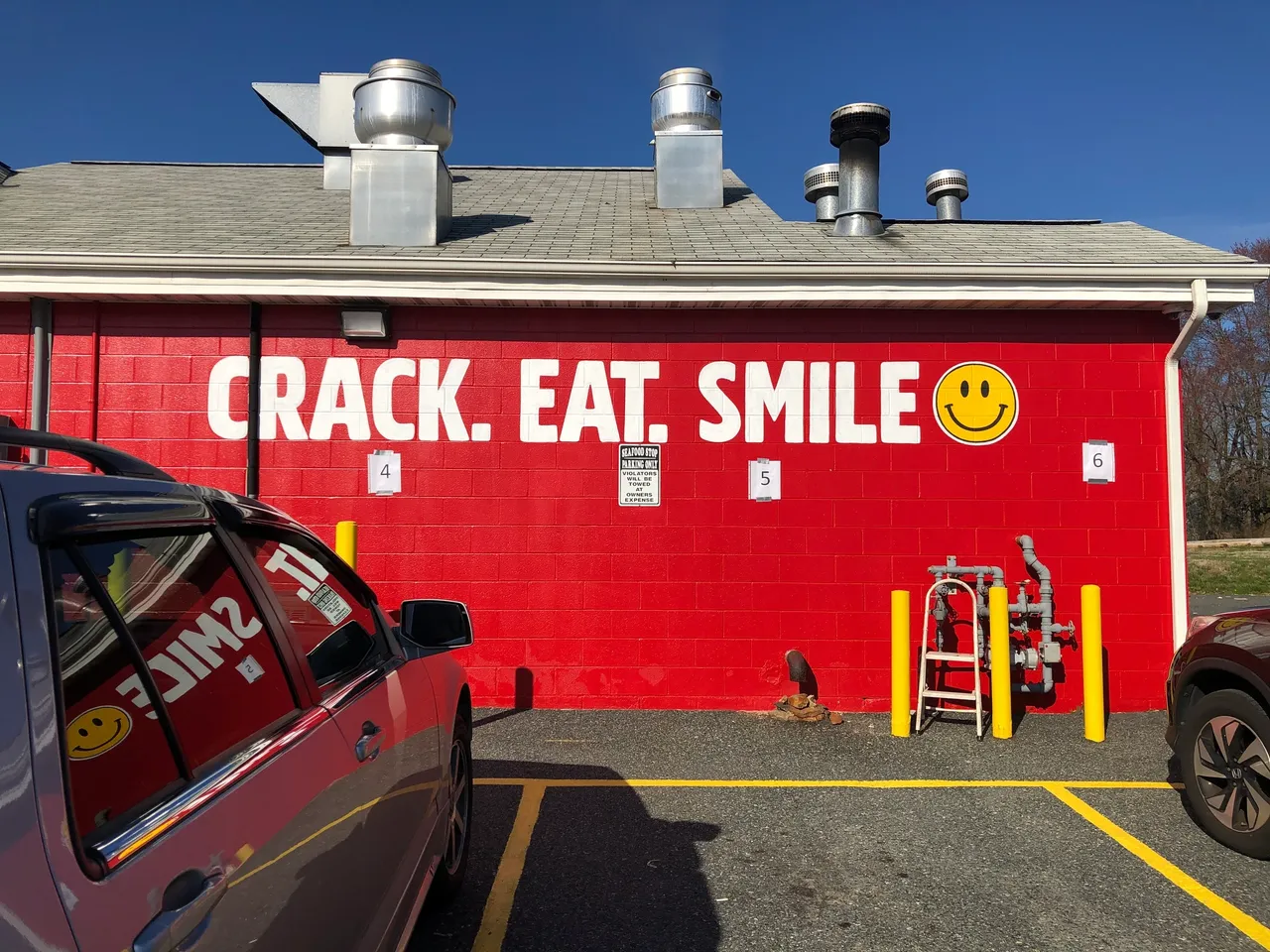 Seafood Stop Brick Lettering