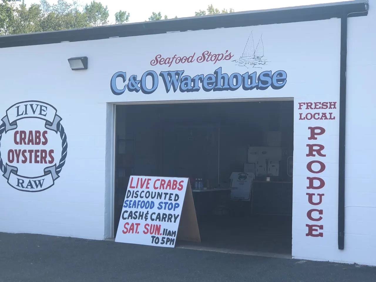 C & O Warehouse Painted Brick